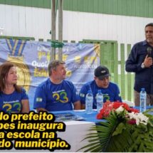 Sérgio Lopes inaugura mais uma escola