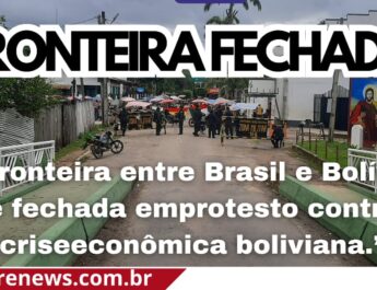 Protesto na Fronteira Boliviana.