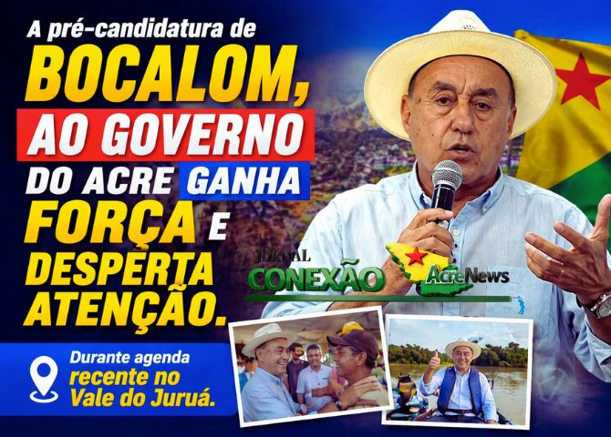 Receptividade à pré-candidatura de Bocalom surpreende e anima apoiadores no Vale do Juruá