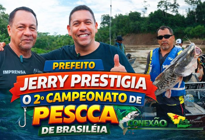 Prefeito JERRY CORREIA do Municipio de Assis Brasil marca presença no 2º Campeonato de Pesca e reforça integração no Alto Acre.