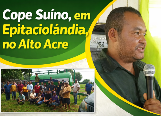 Cooperativa Cope Suíno em Epitaciolândia, fortalece economia e sustentabilidade.