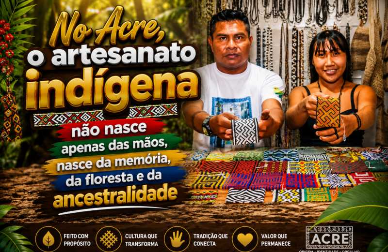 Artesanato indígena do Acre transforma vidas, preserva saberes e gera renda